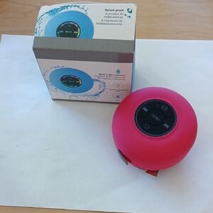 Bluetooth Shower Speaker with Built-in Mic - Pink